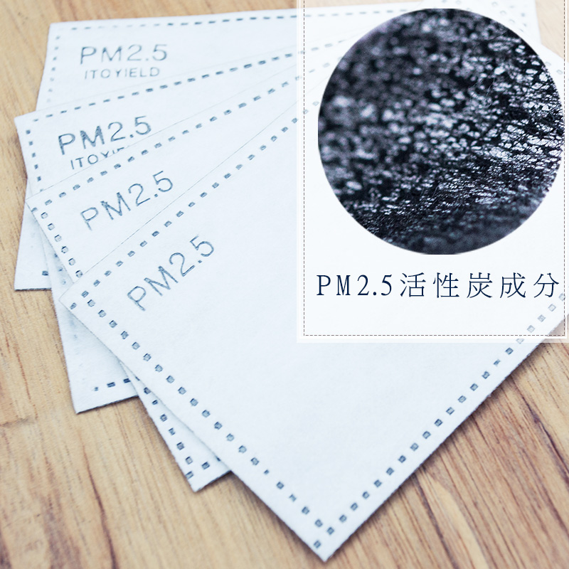 PM2.5滤片防雾霾替换滤芯口罩滤片2片装透气抗菌活性炭折扣优惠信息
