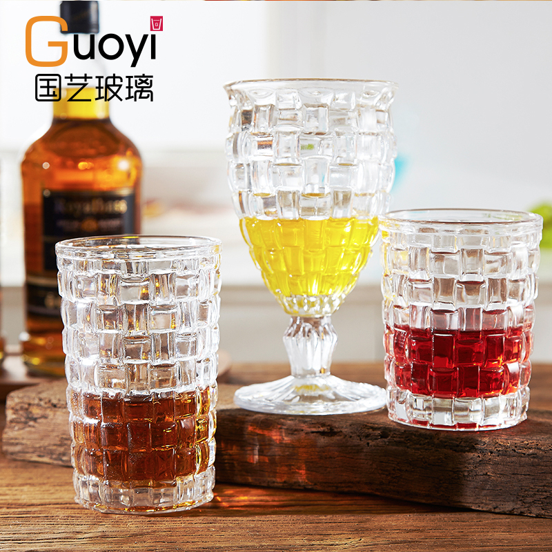 皇家国艺 创意无铅耐热加厚玻璃杯家用套装创意水杯果汁杯饮料杯