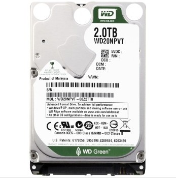 WD/西部数据 WD20NPVX 绿盘 2TB SATA6Gb/s 8M 笔记本硬盘折扣优惠信息