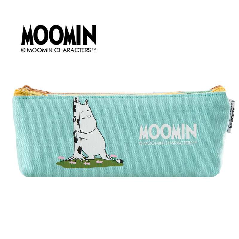 moomin姆明创意动漫笔袋帆布学生笔袋韩国简约女生儿童大容量笔袋