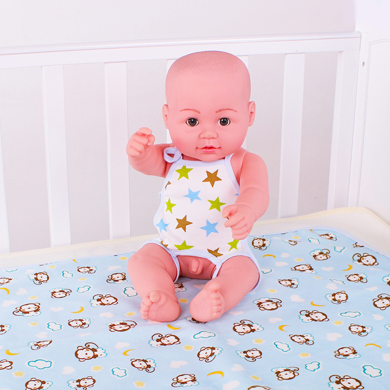 厂家直销婴儿隔尿垫法兰绒宝宝防水包边超大床垫TPU防水透气床单