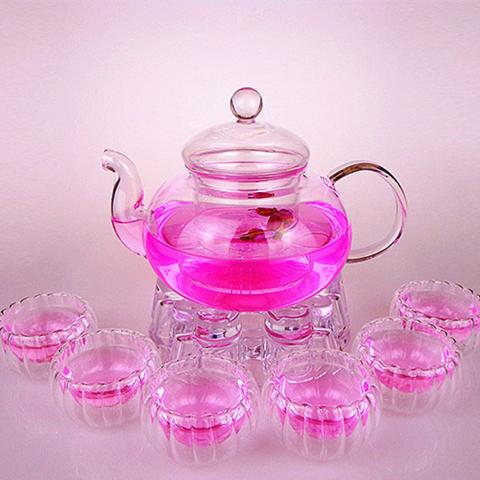 玻璃茶壶茶壶不锈钢茶壶过滤玻璃茶壶套装茶具茶杯纯手工厚玻璃壶