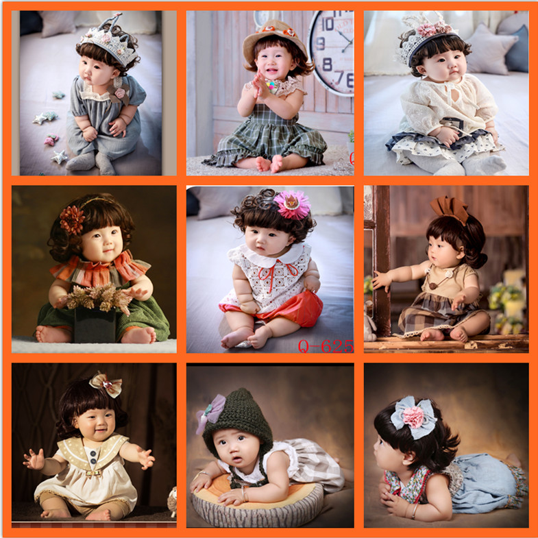 2015新款儿童影楼新款韩式百天拍照摄影造型衣服宝宝写真服饰服装折扣优惠信息