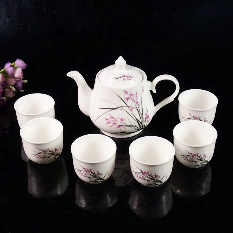 新款茶具 高档礼品盒陶瓷器整套7头骨瓷茶具套装大号泡茶壶茶杯子