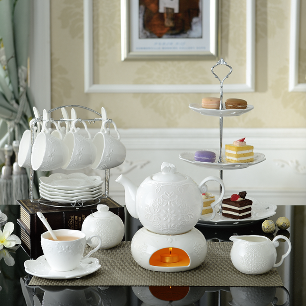 英式下午茶具套装 骨瓷欧式咖啡杯套装 高档陶瓷茶壶茶杯 礼盒装折扣优惠信息