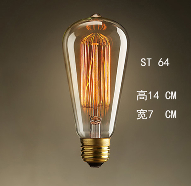 爱迪生灯泡E27螺口 40w 玻璃造型钨丝灯复古个性创意装饰灯泡折扣优惠信息
