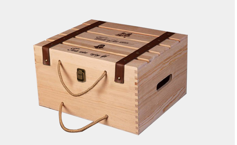 新款高档红酒盒冰酒礼盒红酒包装盒六支皮盒葡萄酒盒子红酒箱木盒
