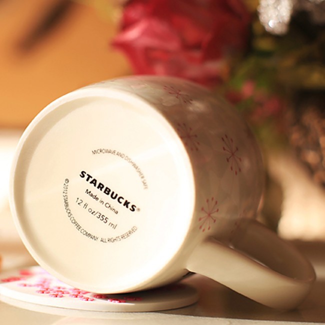 星巴克樱花马克杯创意陶瓷咖啡杯欧式简约水杯办公室杯子女生杯折扣优惠信息