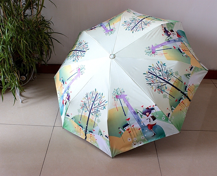 日本韩国黑胶全自动折叠晴雨伞遮阳伞太阳伞女生创意超轻伞包邮