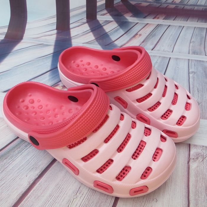包邮洞洞鞋女凉鞋迪特平底沙滩鞋2015夏季花园鞋情侣凉拖鞋珍珠红