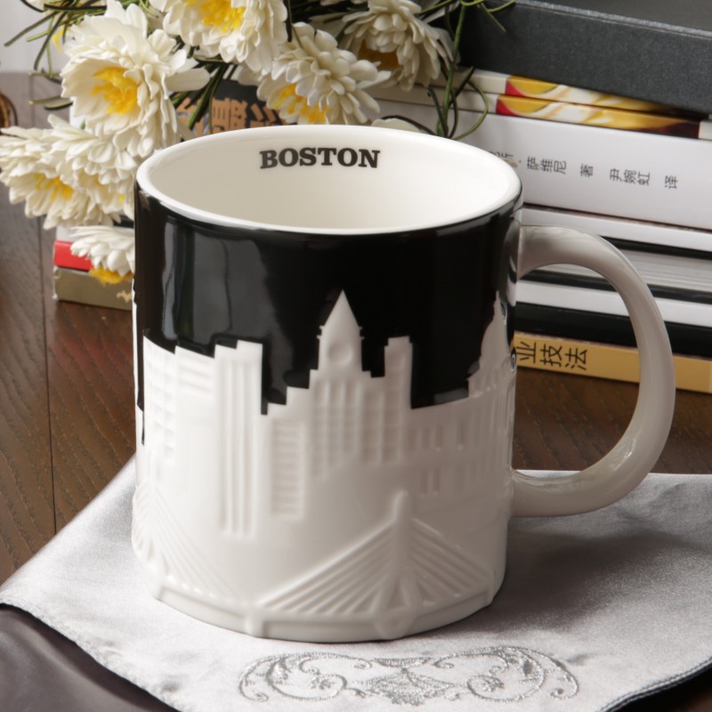正品Starbucks星巴克城市马克杯子咖啡杯陶瓷水杯波士顿伦敦纽约