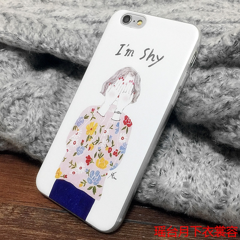 苹果iphone6s硅胶手机壳5s文艺保护套4.7/5.5 plus日韩全包软壳潮