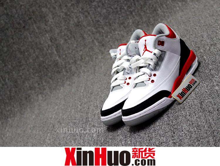 【新货】Air Jordan 3 Fire Red AJ3 白黑红 136064-120 篮球鞋折扣优惠信息