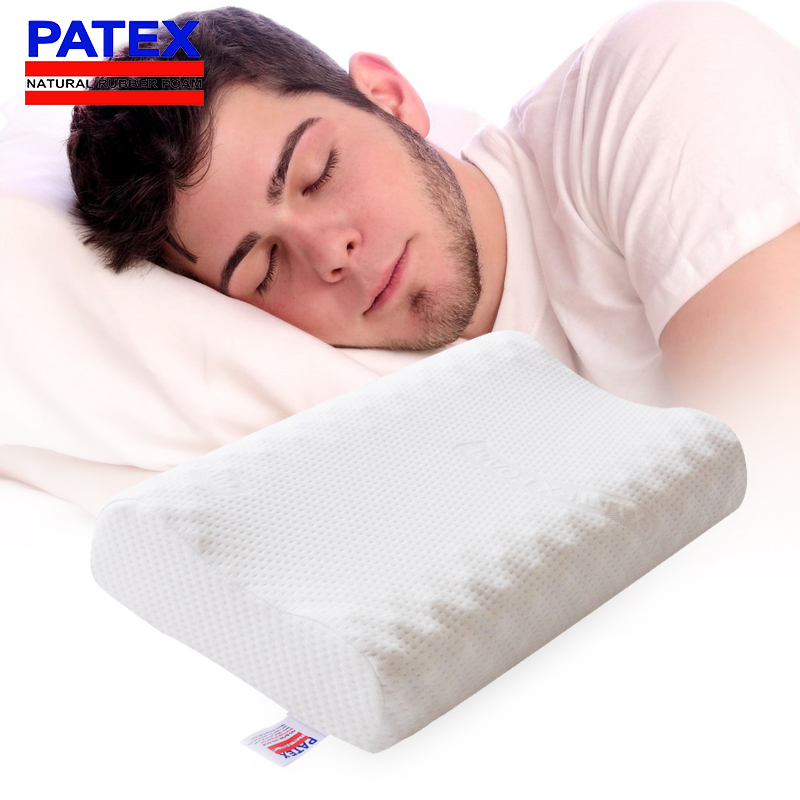 patex原装泰国乳胶枕头 纯天然乳胶枕 成人颈椎枕 高低护颈按摩枕折扣优惠信息