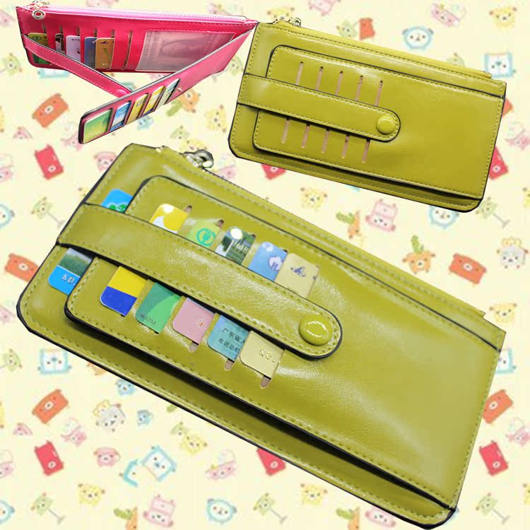 双十一日韩版新款长款搭扣拉链学生女士长款卡包钱包钱夹纯色钱包