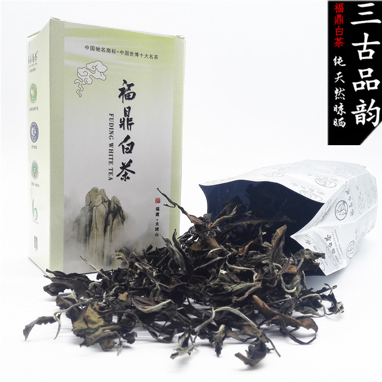 福鼎白茶原产地厂家直销 2015年高山一级寿眉茶叶75克盒装