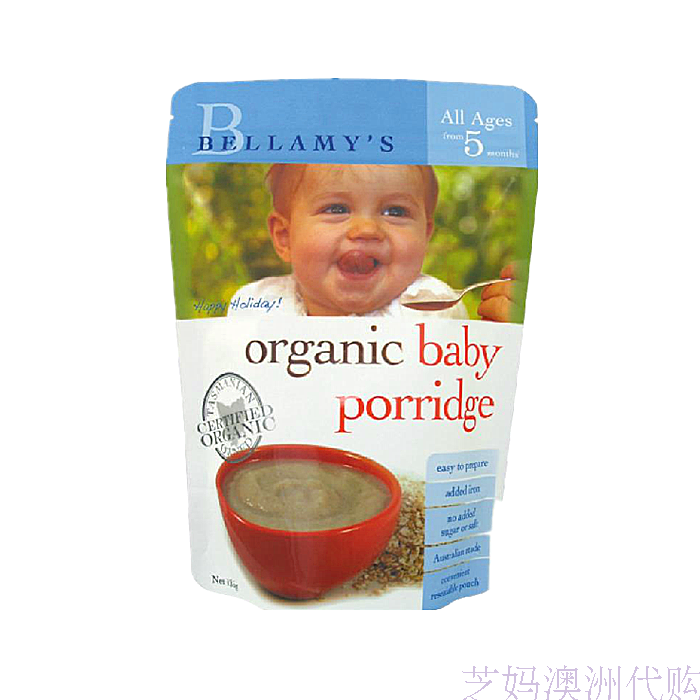 澳洲直邮代购Bellamy's贝拉米有机燕麦米糊米粥5+婴儿宝宝辅食折扣优惠信息