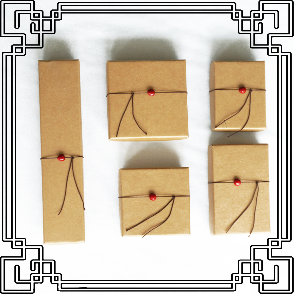 寺|此寄相思 红豆复古文艺创意牛皮纸包装盒项链手链饰品礼物盒子折扣优惠信息
