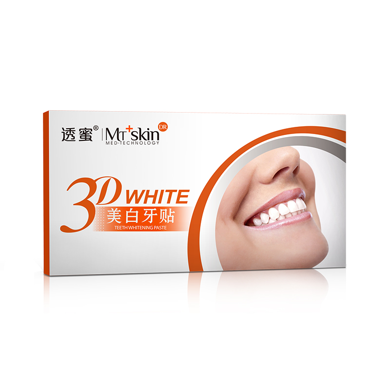 透蜜亮白牙贴6片/盒 牙齿亮白速效洁白黑黄牙烟渍牙四环素牙氟斑
