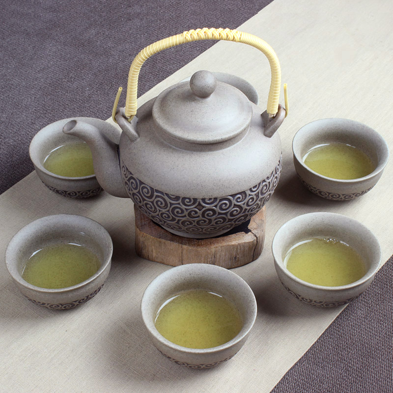台湾粗陶日式复古茶具套装茶道手工古泥功夫茶具茶杯整套特价包邮折扣优惠信息