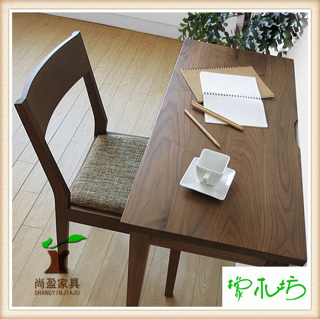 实木书桌 简约现代白橡木书桌椅组合日式宜家长方形书桌住宅家具折扣优惠信息