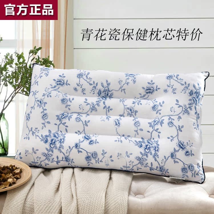 全棉成人护颈枕芯一只对特价 卧室床上用品单双人保健枕头长方形