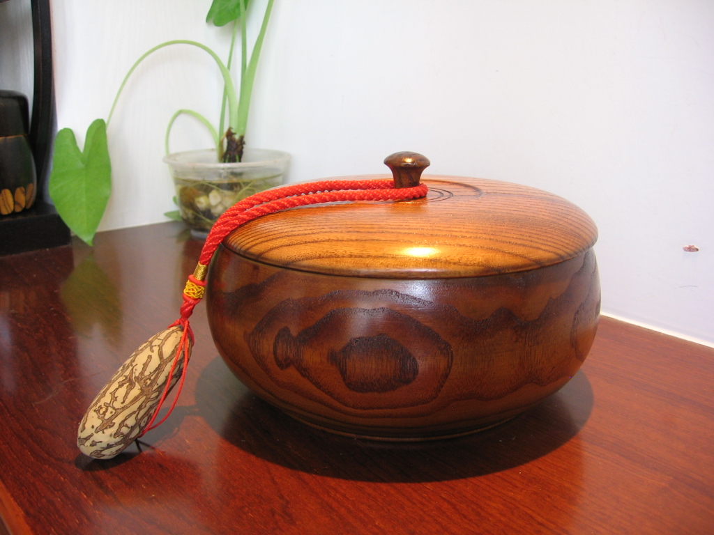 日本木制有盖沙律大碗干糖果零食盘创意时尚木制水果盘实木醒茶罐