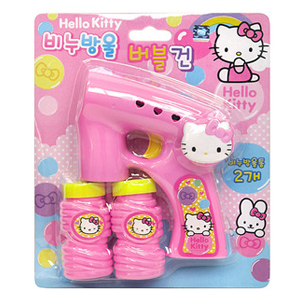 韩国代购进口hellokitty凯蒂猫儿童全自动电动泡泡枪吹泡泡玩具