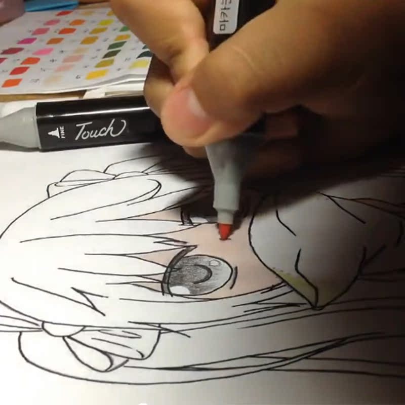 油性笔touch马克笔绘画马克笔5代 单支 漫画油性马克笔自选颜色