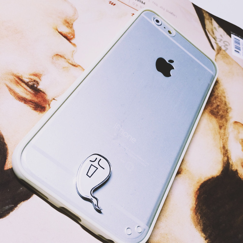 iphone6s tpu贴片4.7迷你搞怪表情手机壳DIY囧囧苹果6plus5.5折扣优惠信息