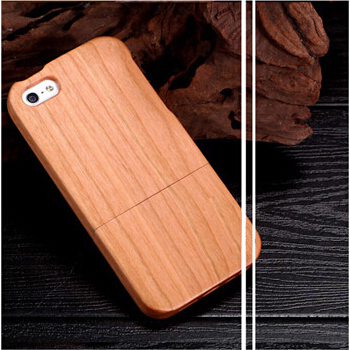 iphone5S樱桃木质手机壳 苹果5木壳保护套 天然实木原木高端外壳