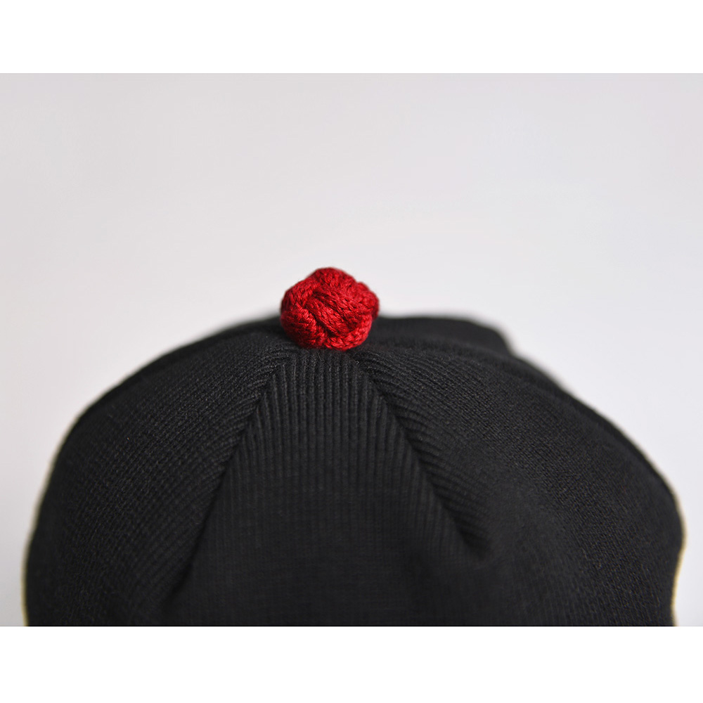 2015冬儿童针织六合帽古装瓜皮帽男女儿童毛线套头帽宝宝新年装冬