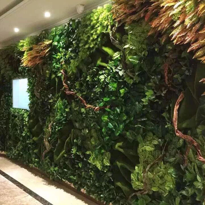 仿真植物墙 绿植墙装饰墙面壁挂草坪墙体绿化绿色植物背景墙挂饰