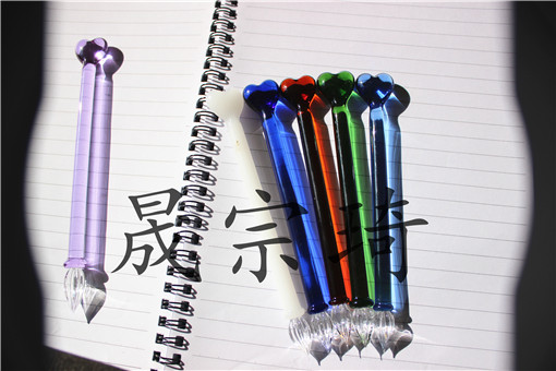 创意玻璃沾水笔 蘸水笔钢笔个性定制玻璃笔笔袋日韩文具晟宗琦