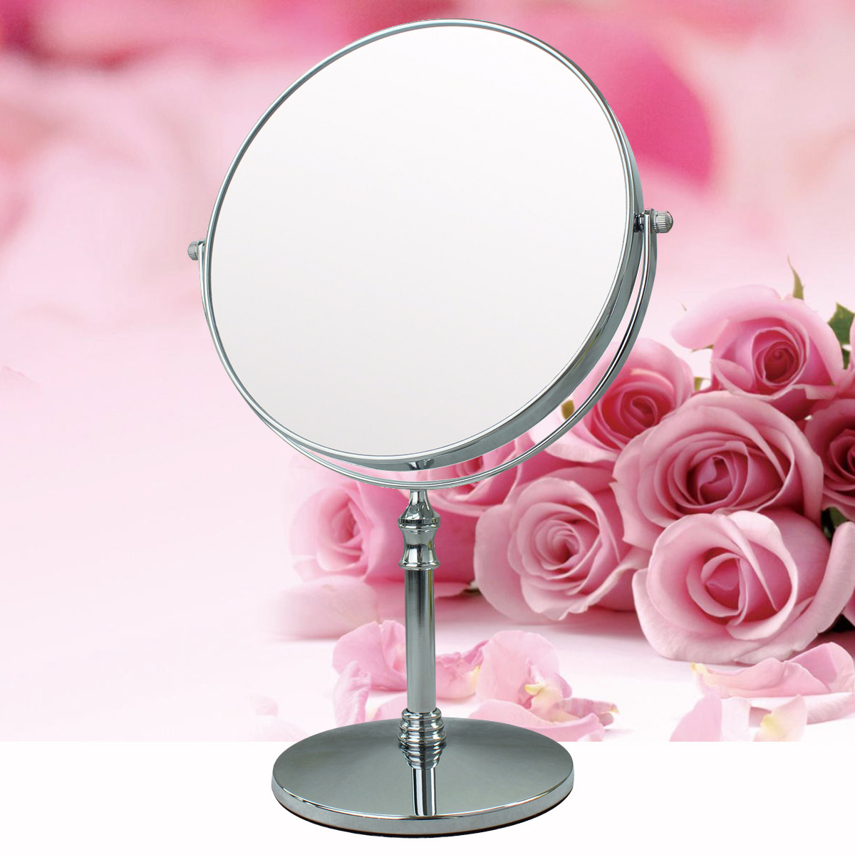米乐佩斯 8英寸 化妆镜  台式镜子 双面美容镜 七夕礼物折扣优惠信息