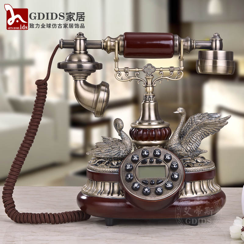 GDIDS韩式田园仿古电话机 客厅卧室家居礼品电话 复古电话机欧式