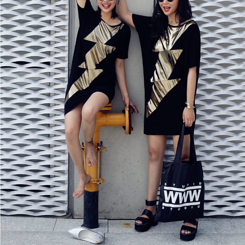 3WYOU设计师原创街头时尚流行自嘲字母LOGO环保皮黑色单肩手提包