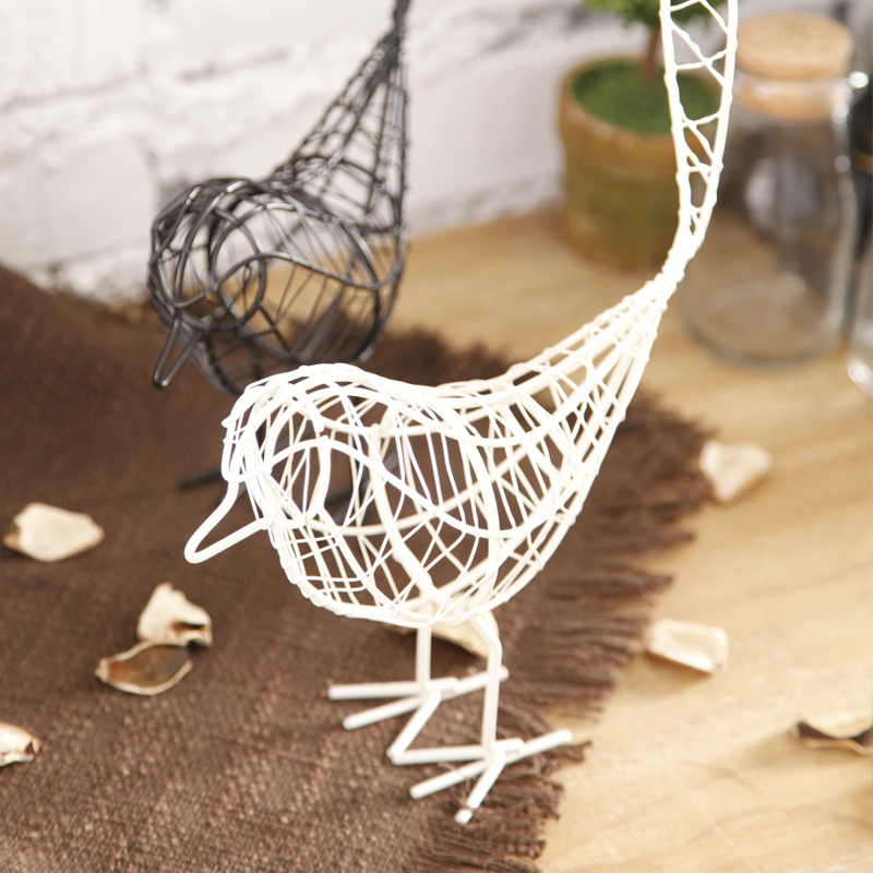 简约现代北欧铁艺动物鸟摆件礼物创意家居装饰品卧室办公室工艺品