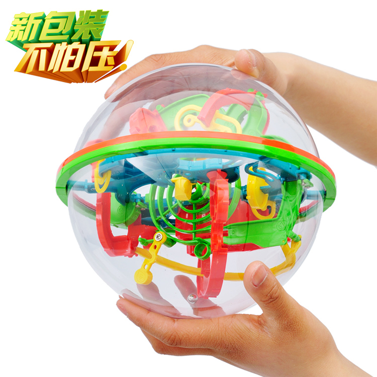 爱可优3D迷宫球299关飞碟立体魔幻智力球100关儿童益智玩具6-12岁折扣优惠信息