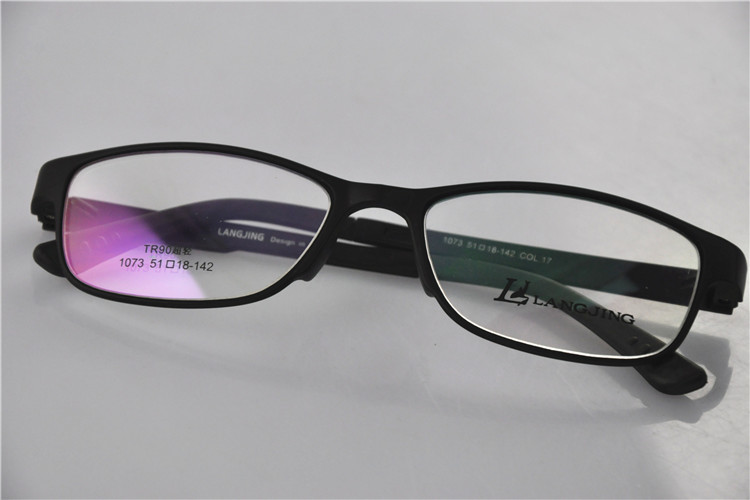 正品浪鲸/LANGJING TR90超轻板材眼镜架近视眼镜框平光镜现货1073