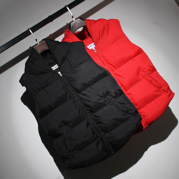2015冬季新款羽绒夹克背心韩版修身显瘦外套上衣女保暖披风通勤女