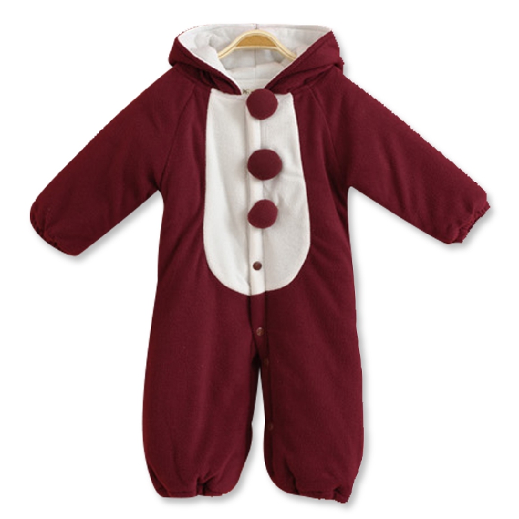 2015动物款童装0-3岁婴幼连体哈衣　外出服超可爱