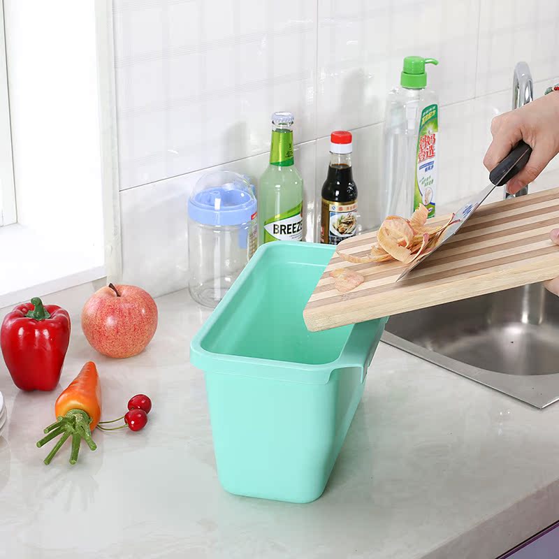 可悬挂式厨房垃圾桶 挂式塑料杂物桶 收纳桶 创意厨房