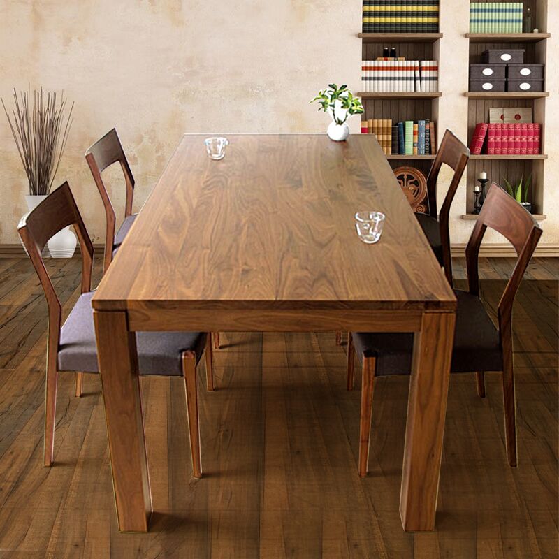 日式纯实木餐桌白橡木实木桌子现代简约饭桌子小户型家具餐台定做
