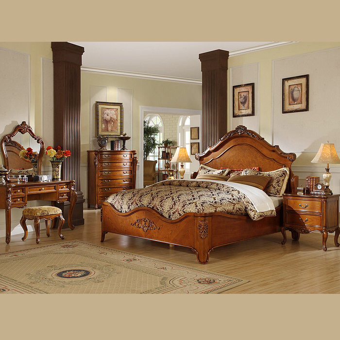美式实木家具 卧室组合家具 欧式雕花大床1.5 1.8米双人床定做折扣优惠信息