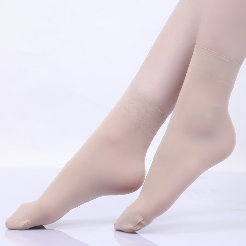 凯绒娜 韩国丝天鹅绒精品袜 对袜 黑色肉色 夏季超薄 30双包邮