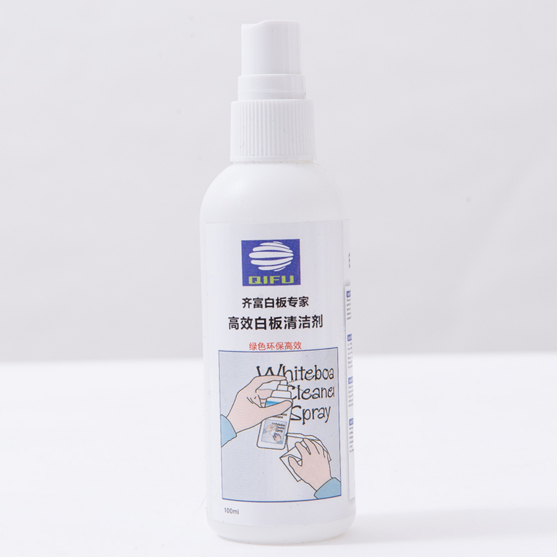 齐富QF-Q100白板清洁剂 清洁液 100ML白板使用寿命延长保养清洗液