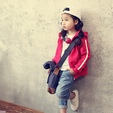 韩版童装男童女童外套儿童春秋冬装运动加绒卫衣宝宝拉链外套开衫折扣优惠信息