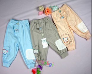 婴儿长裤 婴尚7008超棉绒罗口长裤(0-3个月)
