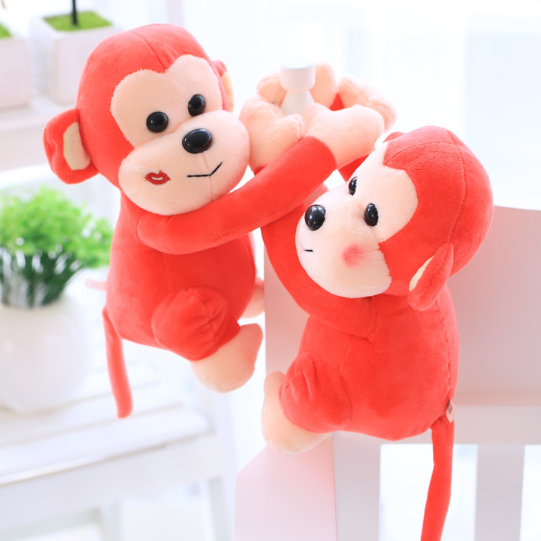 新款抱抱猴公仔情侣猴子大嘴猴礼品猴年吉祥物毛绒玩具 生日礼物